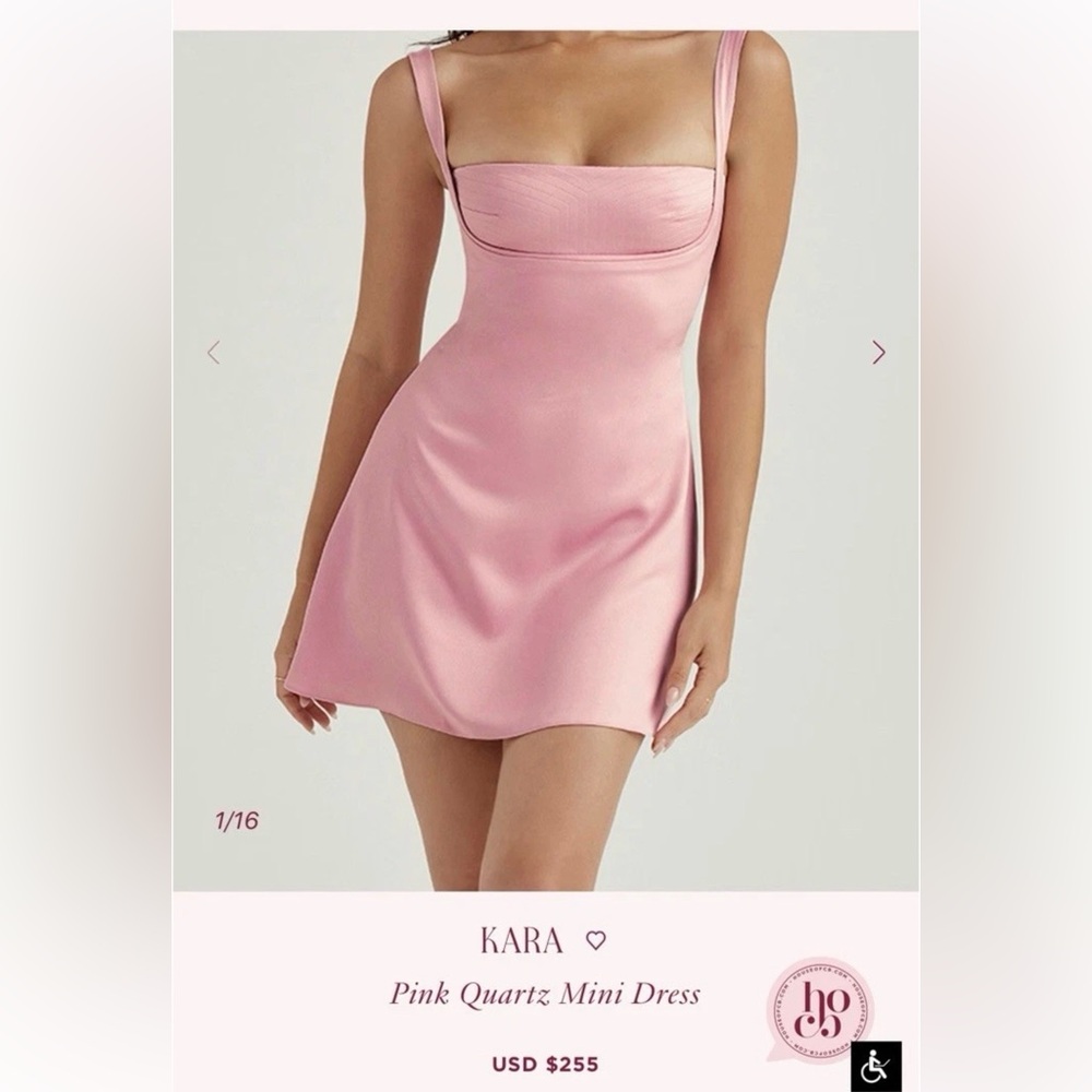 House of Cb Kara pink Quartz Mini dress Size M